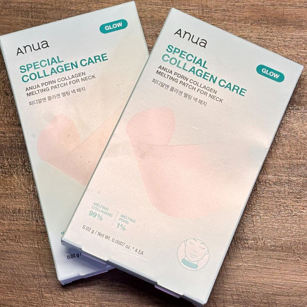 Anua PDRN Collagen Melting Patch For Neck 4 Count 2 Box Bundle K-Beauty  Sealed